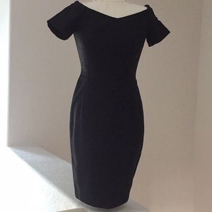 Zara dressy black fitted dress